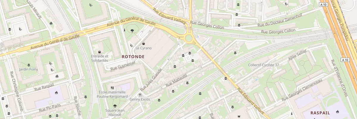 Plan du 107B Rue Jules Guesde à Tours