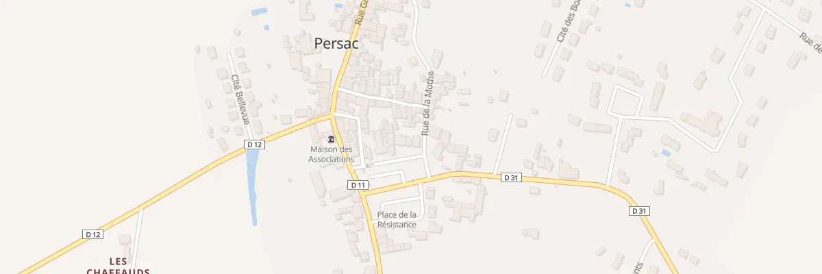 Plan du 13 Pl de la Mairie à Persac