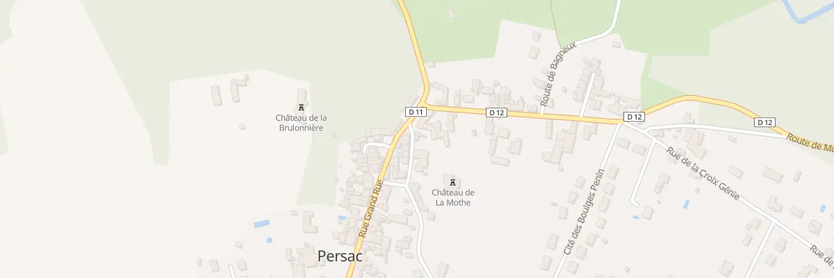 Plan du 1 Rue de la Mothe à Persac