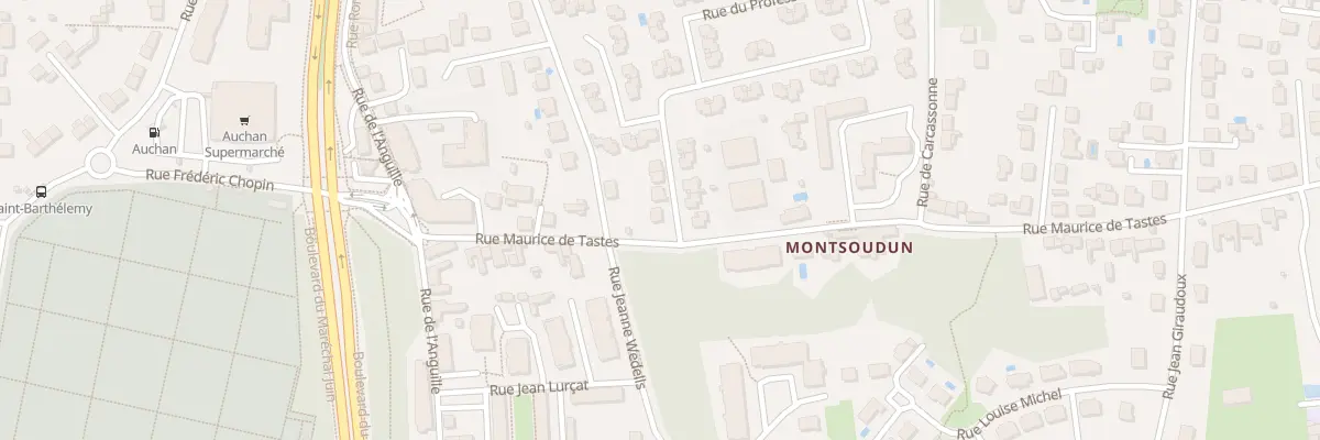 Plan du 20 Rue Maurice de Tastes à Tours