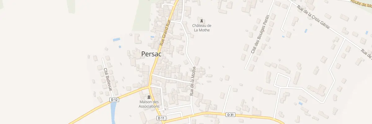 Plan du 12 Rue de la Mothe à Persac