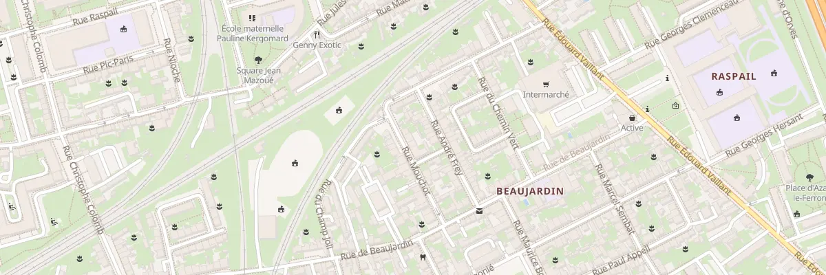 Plan du 10 Rue Mouchot à Tours