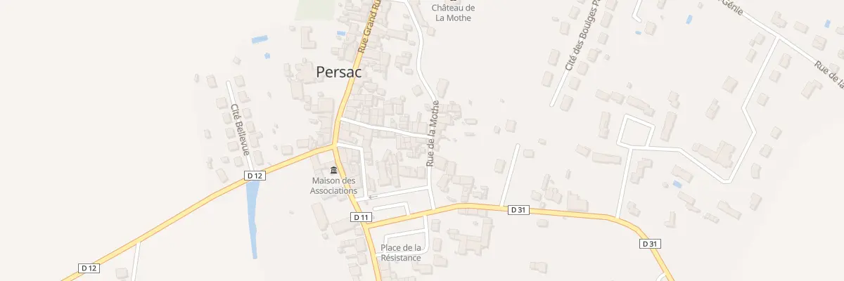 Plan du 16 Rue de la Mothe à Persac
