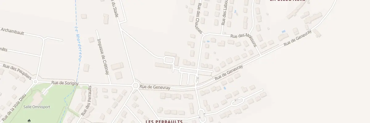 Plan du 1 Rue de Genevray à Sorigny