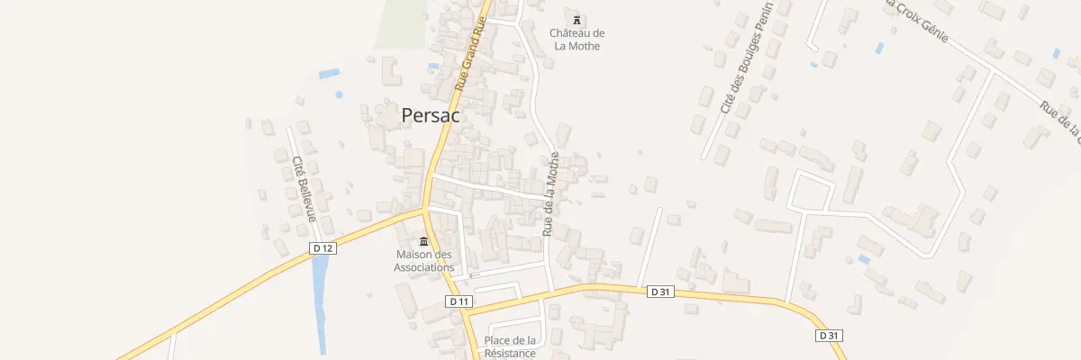 Plan du 14 Rue de la Mothe à Persac