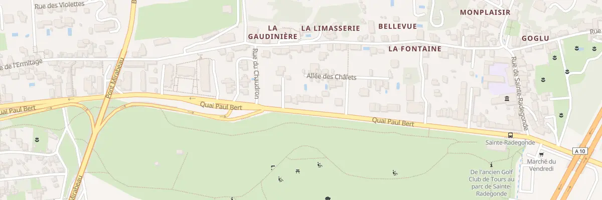 Plan du 147 Quai Paul Bert à Tours
