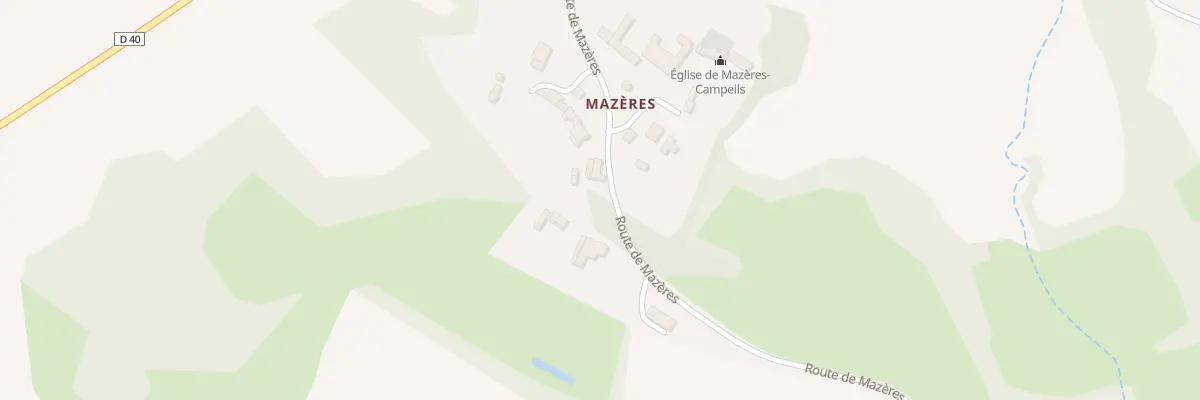 Plan du 420 Rte de Mazères à Lartigue