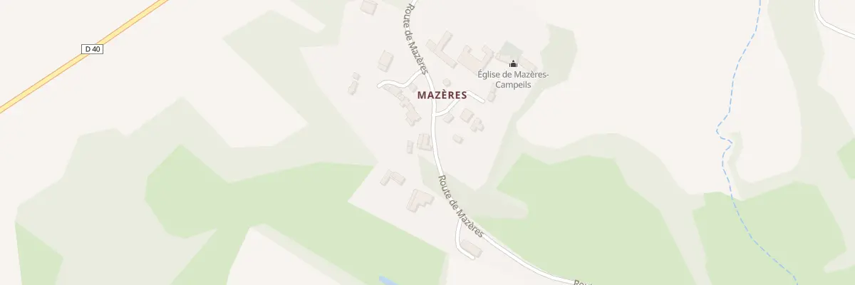 Plan du 392 Rte de Mazères à Lartigue
