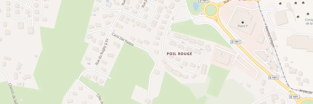 Plan du 36 Rue François Mitterrand à Pujols