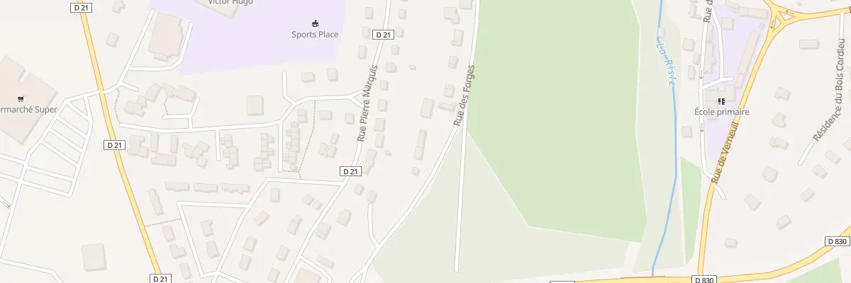Plan du 94 Rue des Forges à Rugles