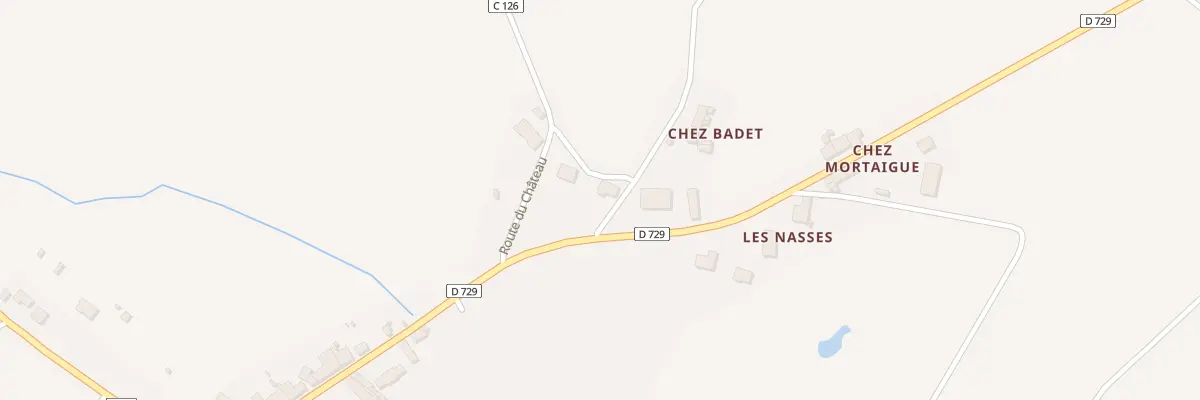 Plan du 13 Rte de la Prade à Abzac