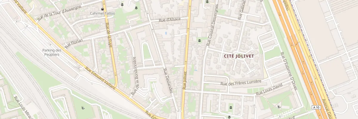 Plan du 245 Rue Jolivet à Tours