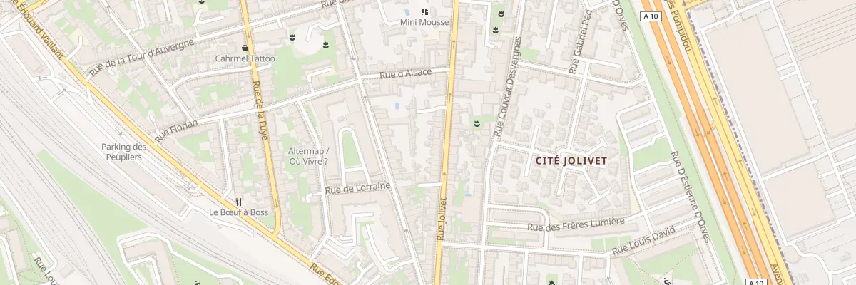 Plan du 235 Rue Jolivet à Tours
