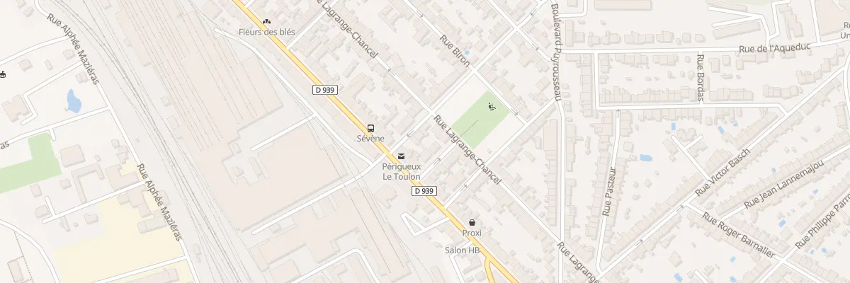 Plan du 6 Rue Sévène à Périgueux