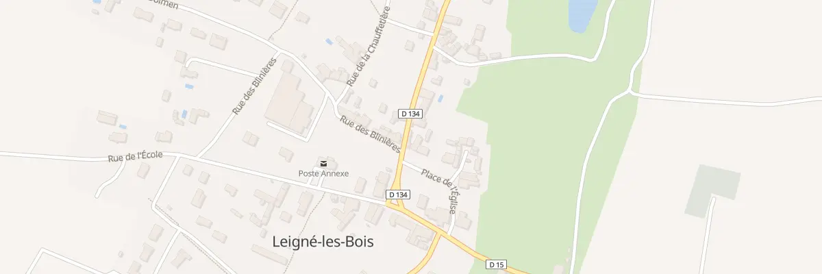 Plan du 16 Pl de l’Eglise à Leigné-les-Bois