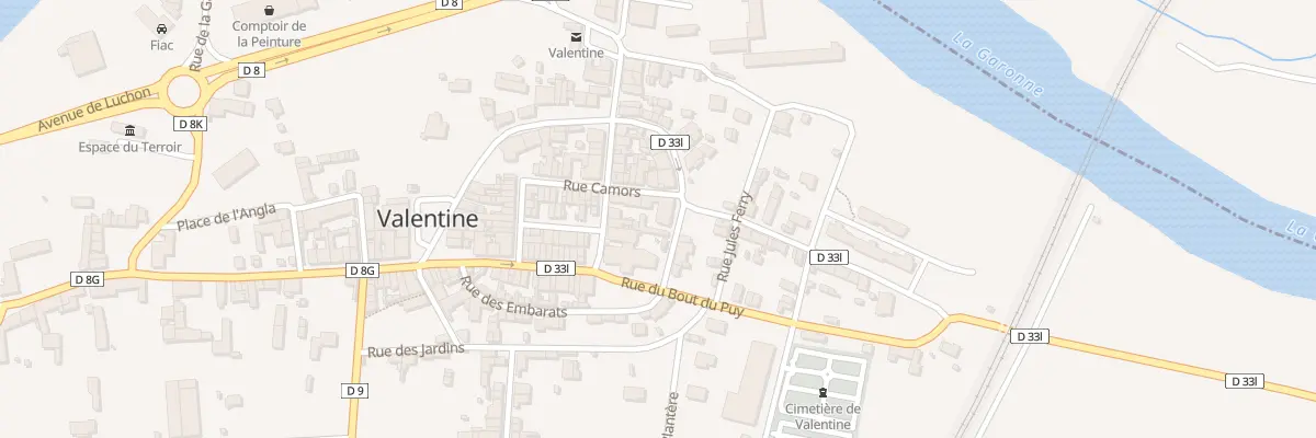 Plan du 2 Rue des Remparts à Valentine