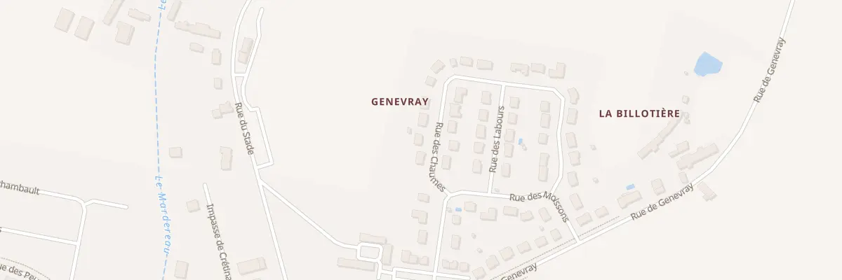 Plan du 3 Rue des Chaumes à Sorigny