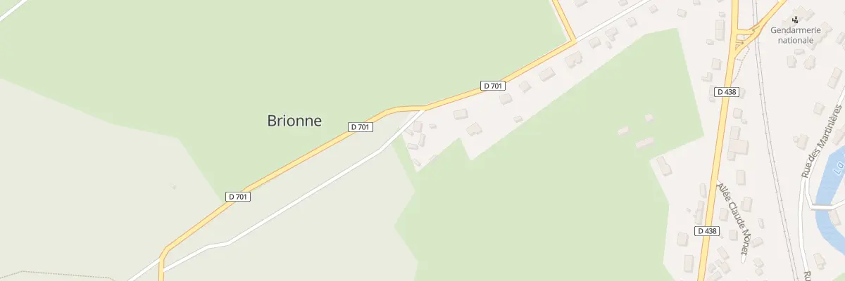 Plan du 9002 Côte du Quesney à Brionne