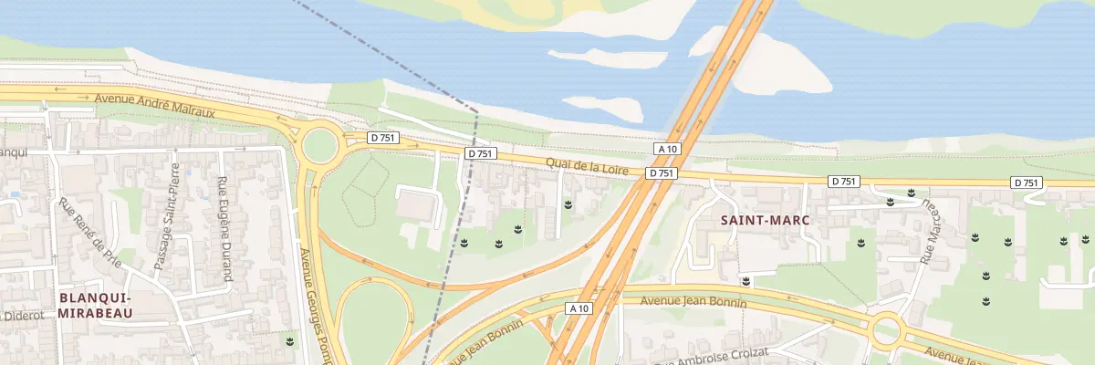 Plan du 10 Quai de la Loire à Saint-Pierre-des-Corps