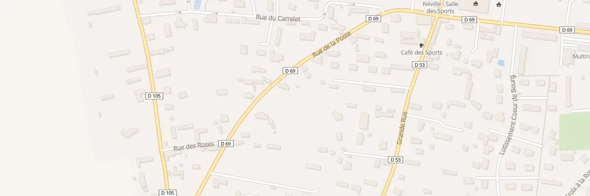 Plan du 13 Rue de la Poste à Néville
