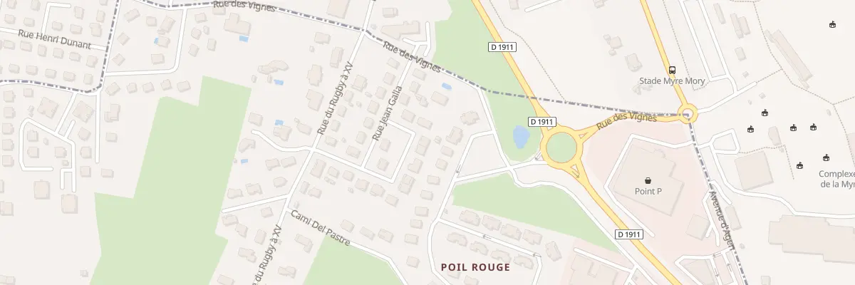 Plan du 15 Rue Jean Galia à Pujols