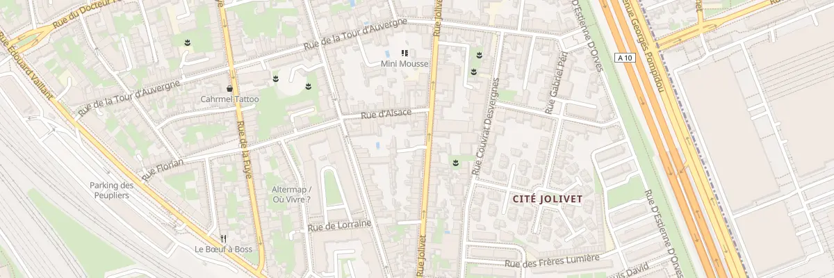 Plan du 221 Rue Jolivet à Tours