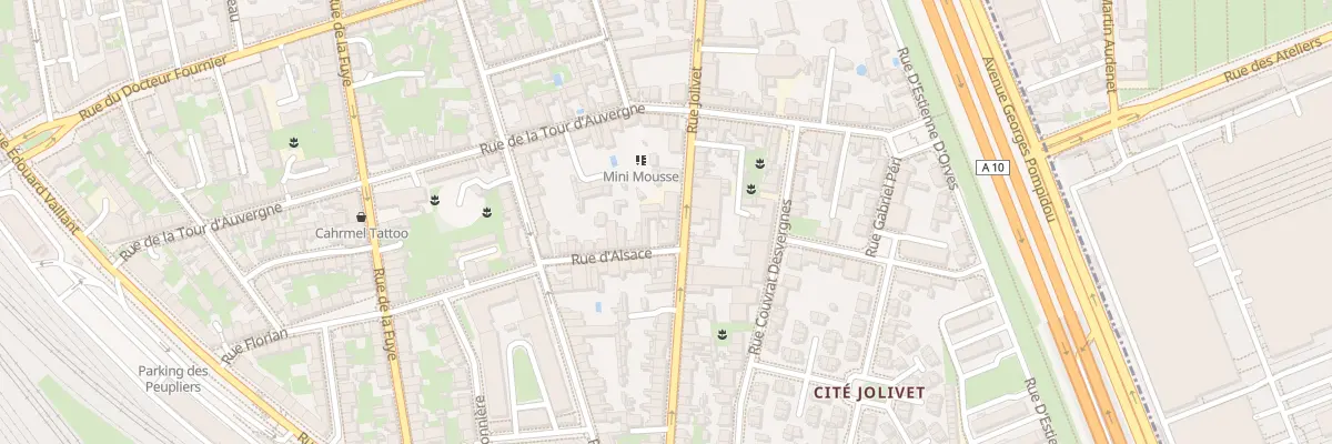 Plan du 209B Rue Jolivet à Tours