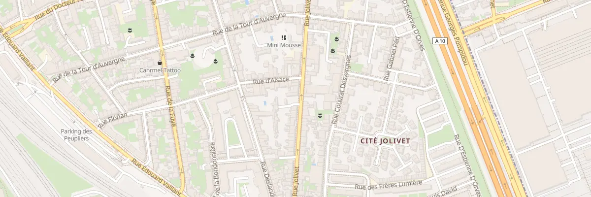 Plan du 221 Rue Jolivet à Tours