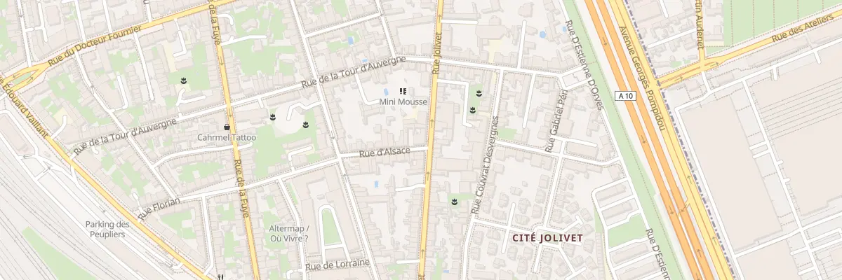 Plan du 211 Rue Jolivet à Tours