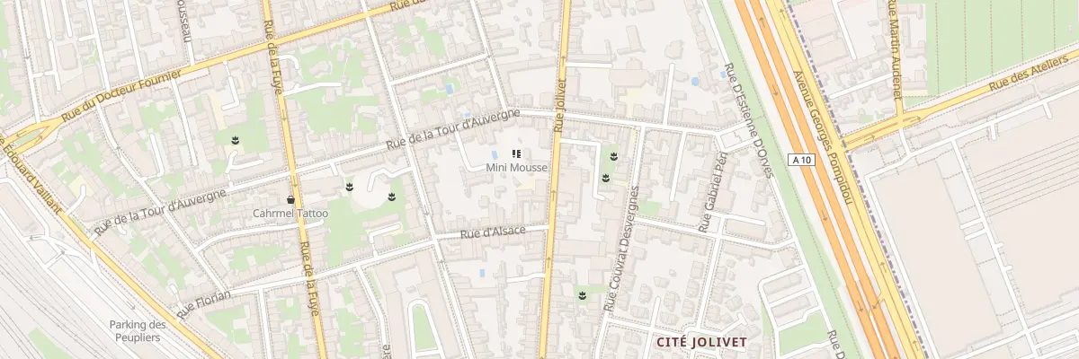 Plan du 207 Rue Jolivet à Tours