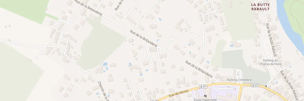 Plan du 16 Rue de la Bréanderie à Montbazon