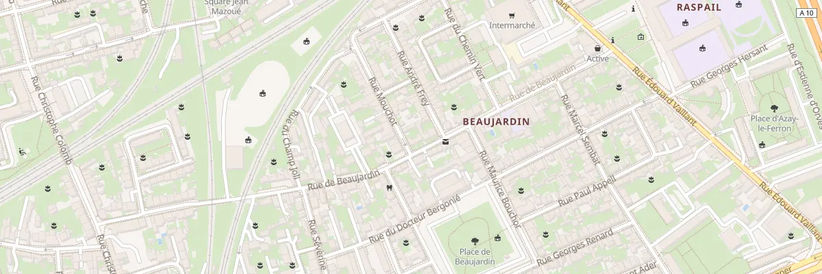 Plan du 82 Rue de Beaujardin à Tours