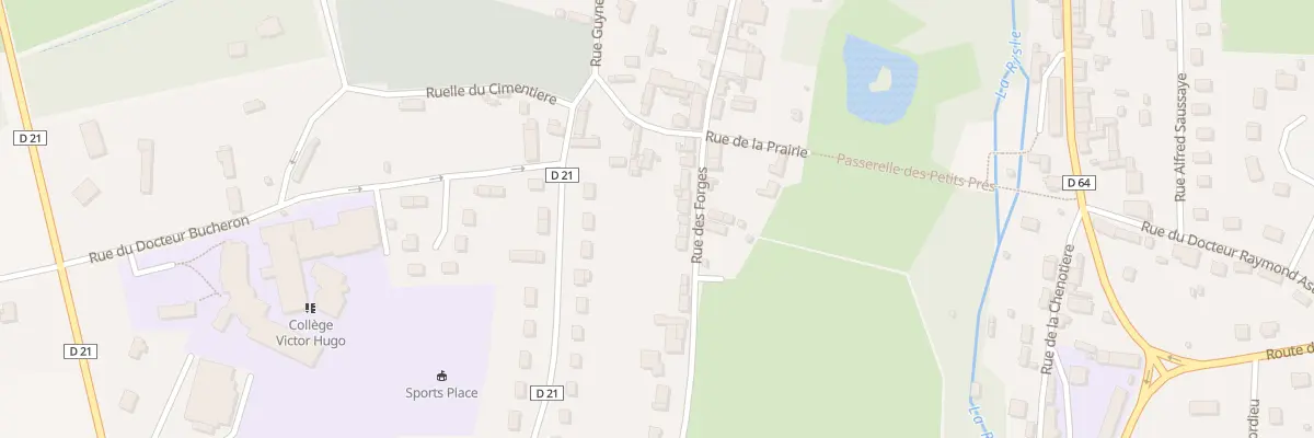 Plan du 66 Rue des Forges à Rugles