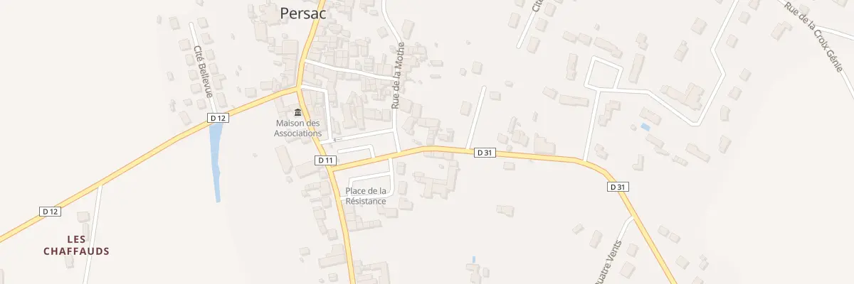 Plan du 1 Rte d’Adriers à Persac