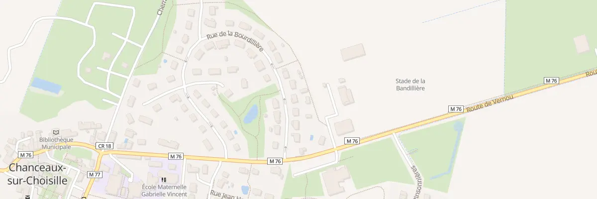 Plan du 8 Rue de la Bourdilliere à Chanceaux-sur-Choisille