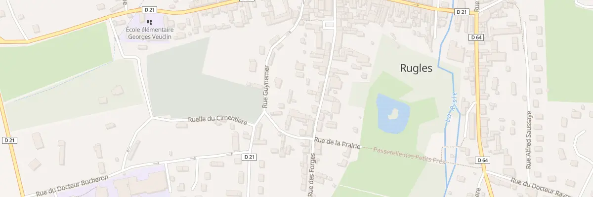 Plan du 36 Rue des Forges à Rugles