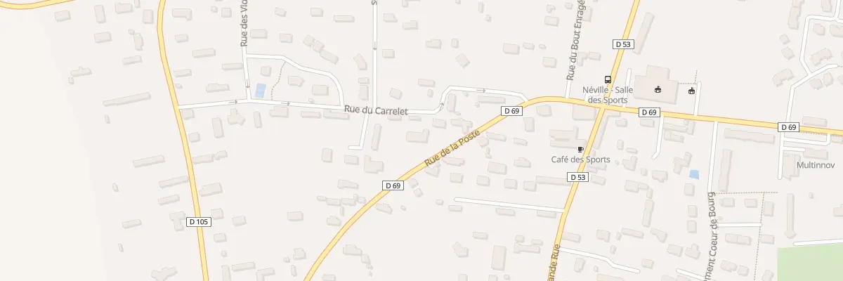 Plan du 6 Rue de la Poste à Néville