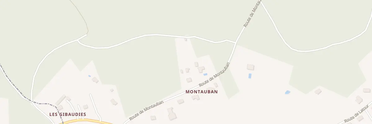 Plan du 1610 Rte de Montauban à Sanilhac