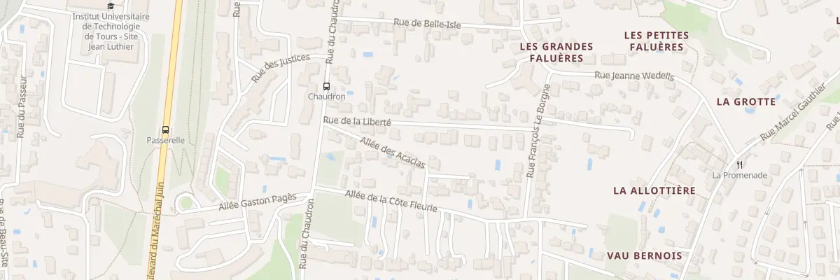 Plan du 16 Rue de la Liberté à Tours