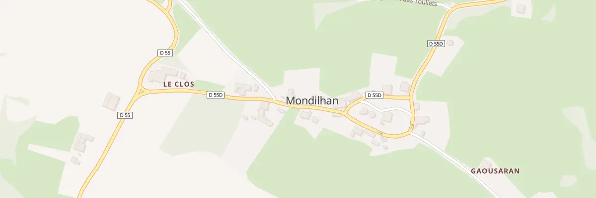Plan du 90 Rue de l’Eglise à Mondilhan