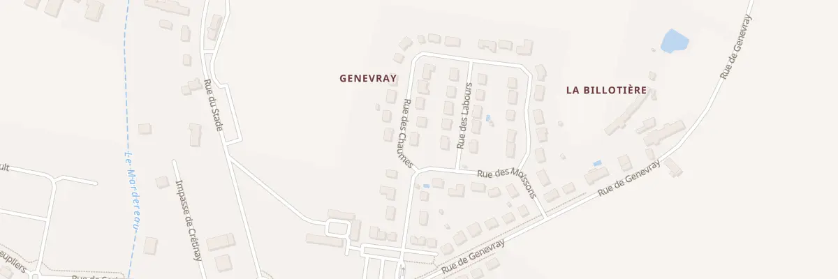 Plan du 2 Rue des Chaumes à Sorigny
