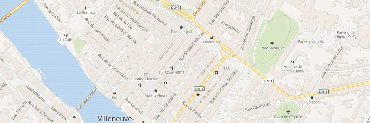 Plan du 12 Rue Sainte-Catherine à Villeneuve-sur-Lot
