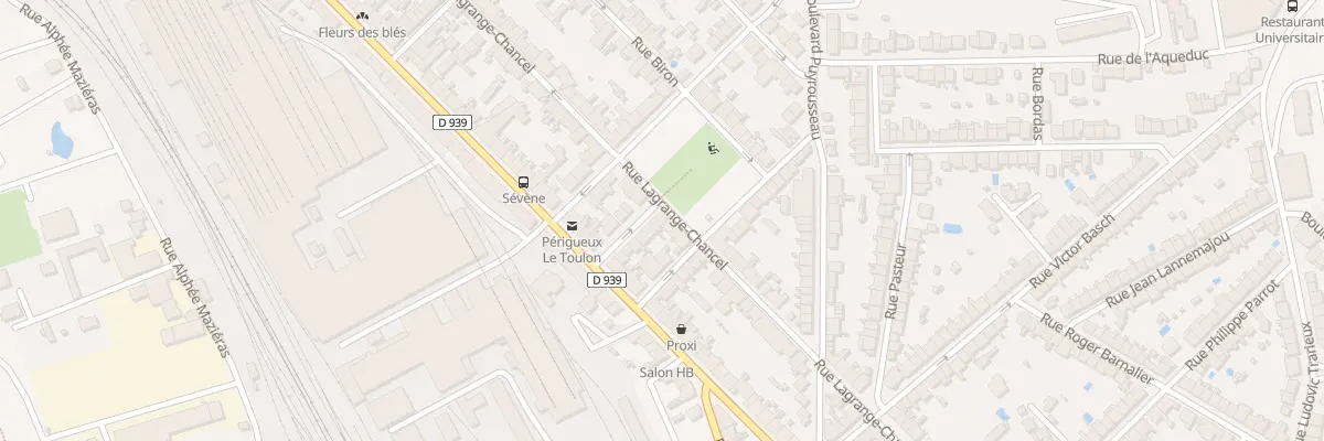 Plan du 93 Rue Lagrange Chancel à Périgueux
