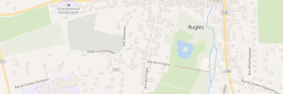 Plan du 38 Rue des Forges à Rugles