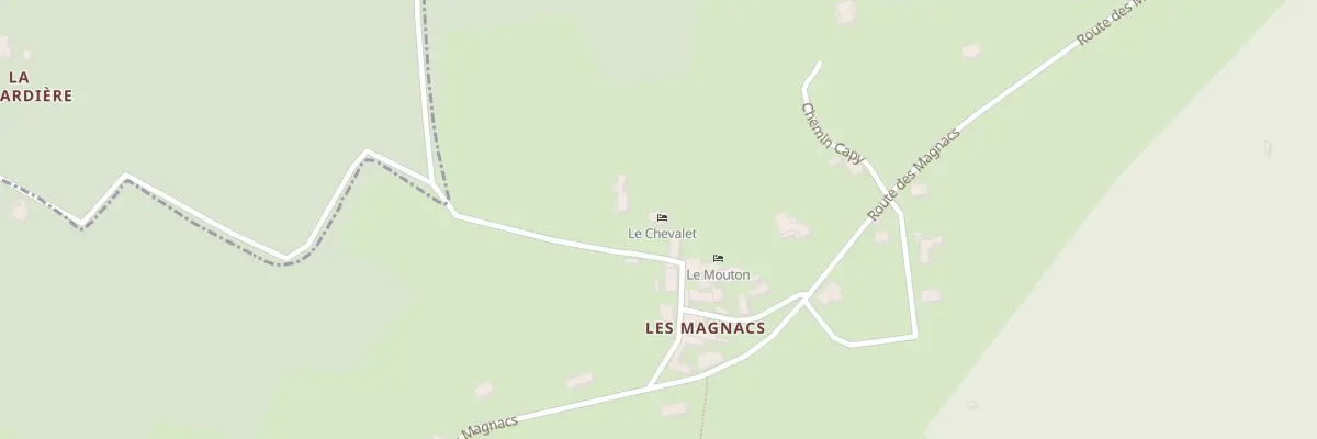 Plan du 158 Rte des Magnacs à Lalinde