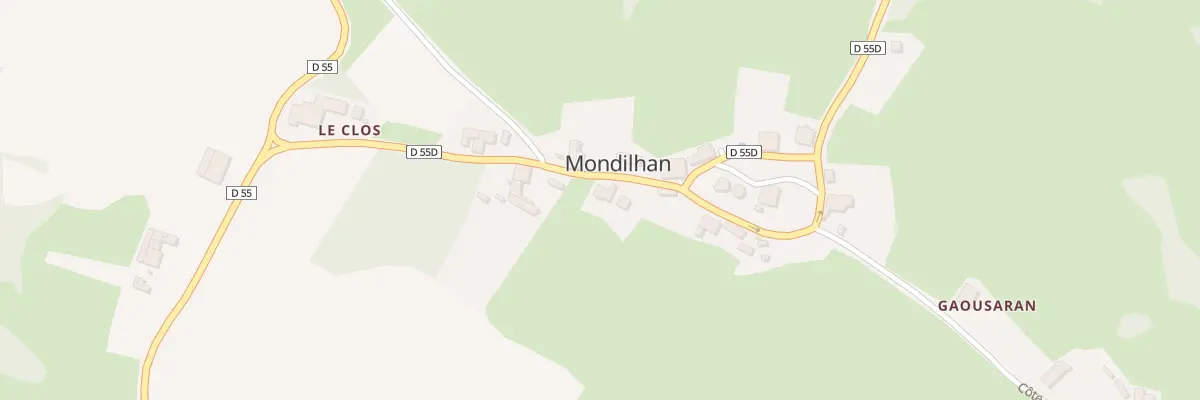 Plan du 65 Rue de l’Eglise à Mondilhan
