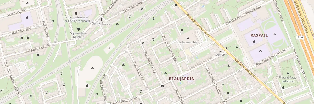 Plan du 9 Rue Claude Debussy à Tours