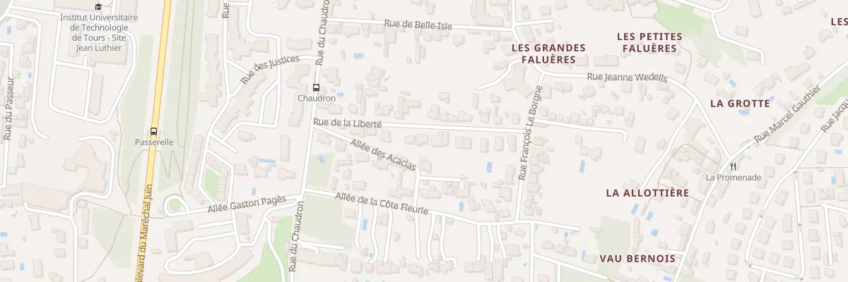 Plan du 14 Rue de la Liberté à Tours