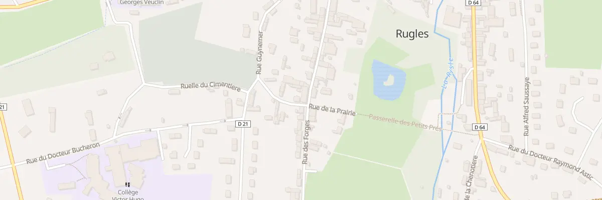Plan du 44 Rue des Forges à Rugles