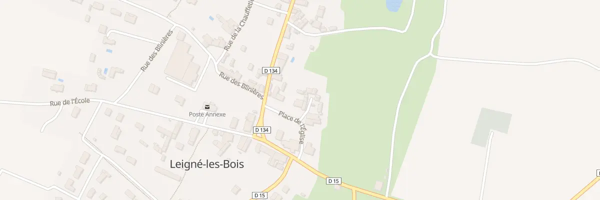 Plan du 8 Pl de l’Eglise à Leigné-les-Bois